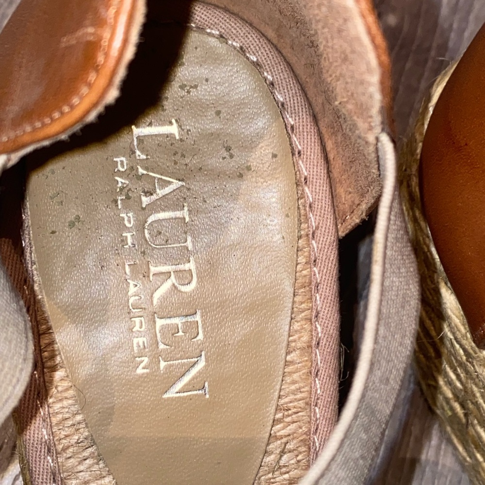 Ralph Lauren Courtney espadrilles wedge sandals size 8.5 - Picture 7 of 7